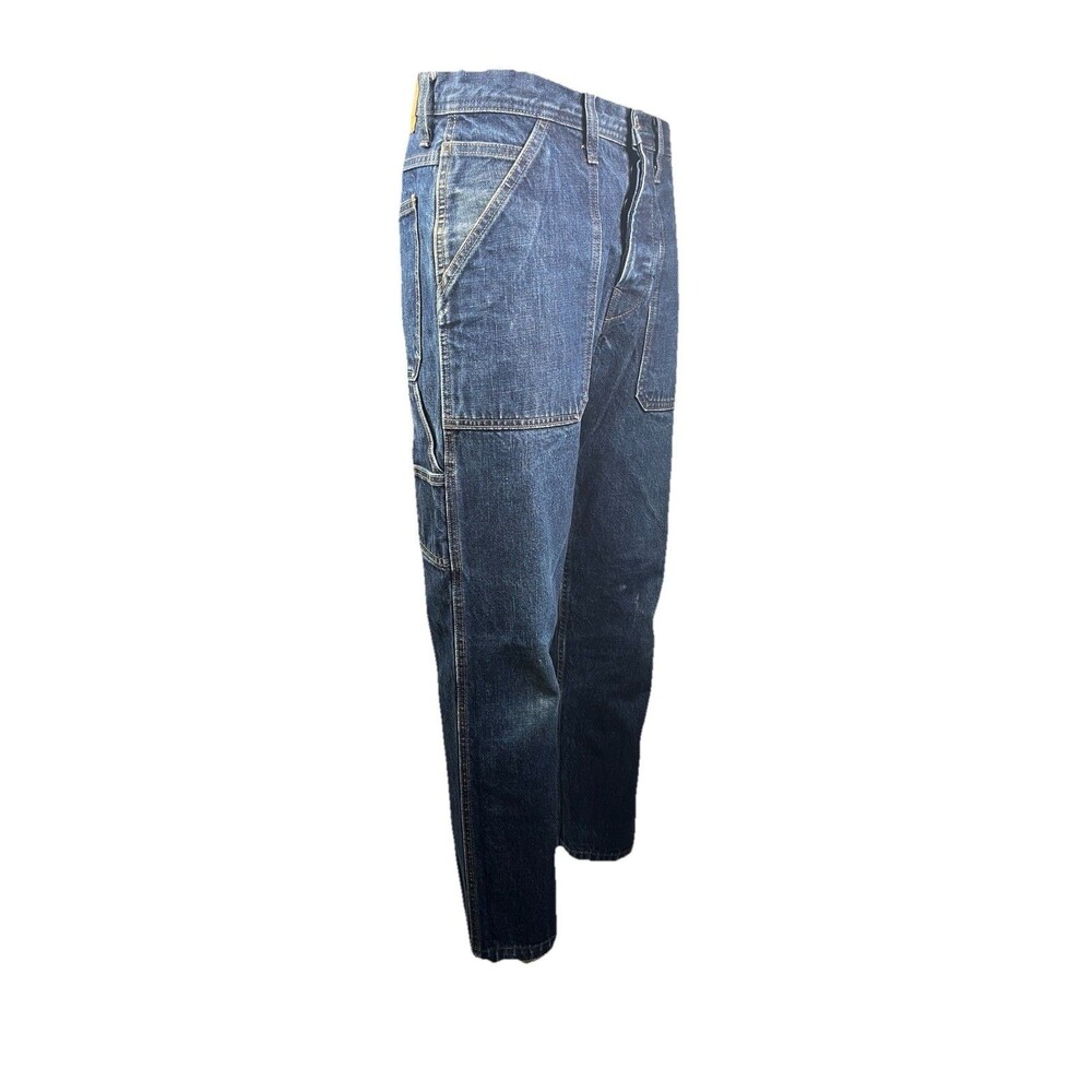 Wallace & Barnes J.Crew Carpenter Jeans 32x29 Denim Fatigue Utility Workwear - Picture 3 of 11